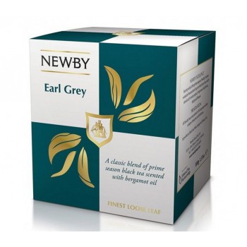 Чай черный Эрл Грей, картонная упаковка 100 г, Newby