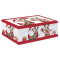 Набор "Дед Мороз с друзьями": кружка 300 мл + ложка + подставка, в подарочной упаковке, Easy Life