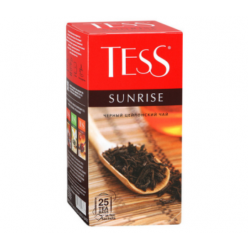 Чай черный Sunrise, 25 пакетиков, Tess