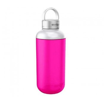 Бутылка для воды Транквилл с горлышком для льда и ручкой, 590 мл, розовая, пластик, Contigo