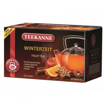Чай Winterzeit гибискус, яблоко, пряности, 20 пакетиков * 2 г, TEEKANNE