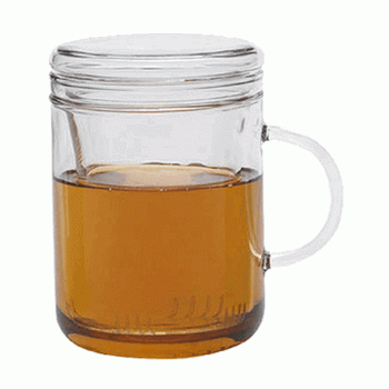 Чашка чайная «Цикло», D8.1 см, H12.2 см, L11.5 см, 410 мл, стекло, прозрачная, Trendglas