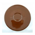 Блюдце для чашек 57 мл и 99 мл, d11.25 см, коричневое, керамика, Cremaware