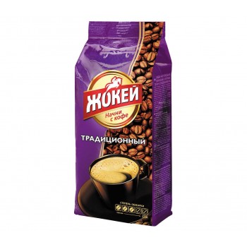 Кофе в зернах Традиционный, пакет 400 г, Жокей