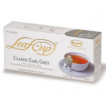 Чай черный ароматизированный Leaf cup Эрл Грей, 15 шт. х 2,3 г, Ronnefeldt