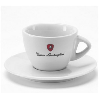Капучино чашка с блюдцем, белая, Tonino Lamborghini