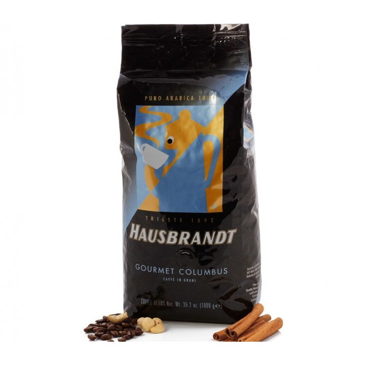 Кофе в зернах Columbus (Колумбия), в/у 1 кг, Hausbrandt