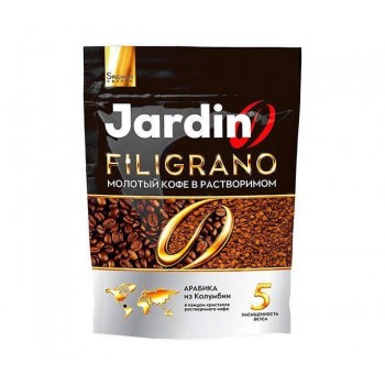 Кофе молотый в растворимом Filigrano, пакет 75 г, Jardin