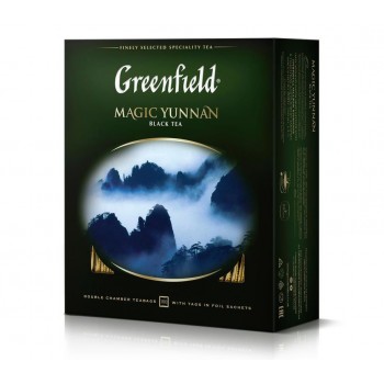 Чай черный Magic Yunnan, 100 пакетиков, Greenfield
