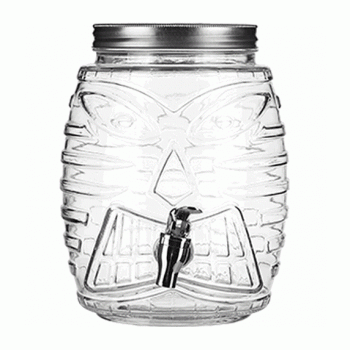 Лимонадник с краном, 5 л, D14 см, H25 см, прозрачный, стекло, Probar