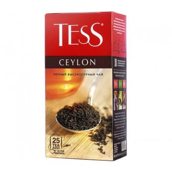 Чай черный Ceylon, 25 пакетиков, Tess