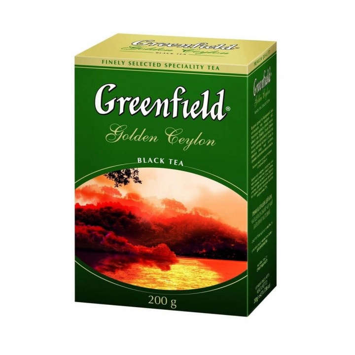 Чай черный листовой Golden Ceylon, 200 г, Greenfield