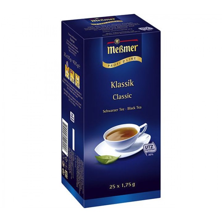 Чай черный пакетированный Классик, 25х2.5 г, Messmer