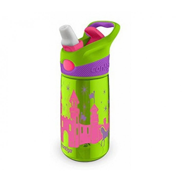 Детская бутылочка для воды Striker, 420 мл, зеленая, пластик, Contigo