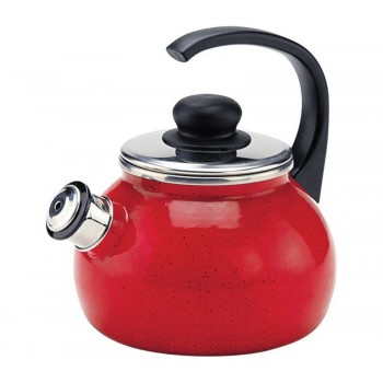 Чайник для кипячения воды со свистком Korinto, 2 л, красный, Ibili