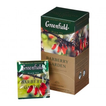 Чай черный Barberry garden с барбарисом, 25 пакетиков, Greenfield