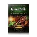 Чай черный Mint and chocolate, 20 пирамидок, Greenfield