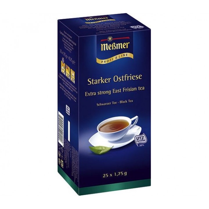 Чай черный пакетированный Восточно-фрисландский, 25х1.75 г, Messmer