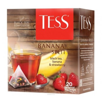 Чай черный Banana Split, 20 пирамидок, Tess