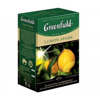 Чай черный листовой Lemon Spark, 100 г, Greenfield