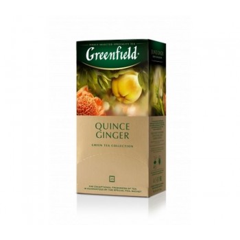 Чай зеленый Quince Ginger, 25 пакетиков, Greenfield