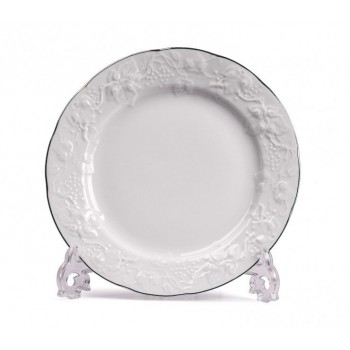 Тарелка обеденная Filet Platine, 26 см, фарфор, коллекция Vendange, La Maree