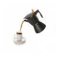 Кофеварка гейзерная на 6 чашек Sensive для индукционных плит, оранжевая ручка, алюминий, Ibili