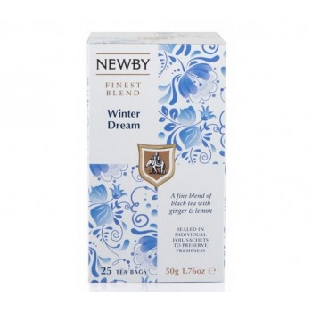 Чай черный Зимняя мечта, 25 пакетиков, Newby