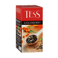 Чай черный Goldberry с айвой и ароматом облепихи, 25 пакетиков, Tess