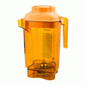Контейнер в сборе для блендера «Квайт Ван и T& G2» мерн.градац. 1.4/2 л, тритан, оранжевый, Vitamix