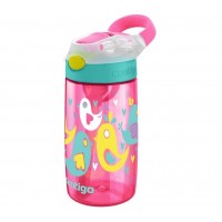 Детская бутылочка для воды Gizmo Flip, 420 мл, розовая, пластик, Contigo