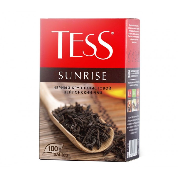 Чай черный листовой Sunrise, 100 г, Tess