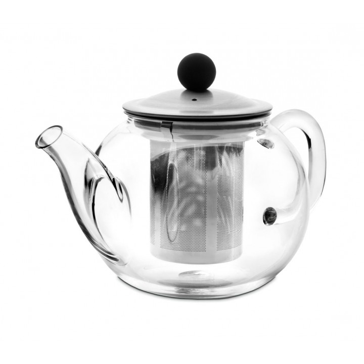 Чайник для кипячения и заваривания, стеклянный с фильтром 950 мл, 622309, серия Kristall, Ibili
