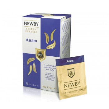 Чай черный Assam, 25 пакетиков, Newby