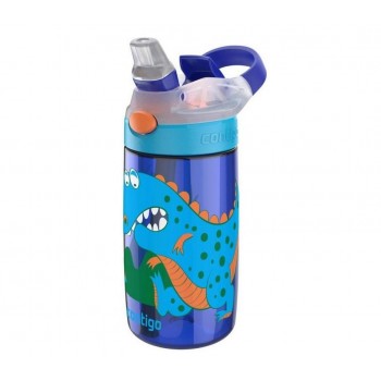Детская бутылочка для воды Gizmo Flip, 420 мл, синяя, пластик, Contigo