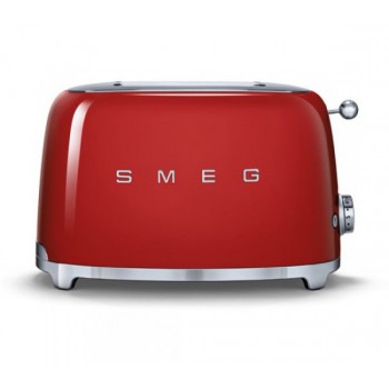 Тостер на 2 ломтика TSF01RDEU, красный, нержавеющая сталь, серия Стиль 50-х г.г., Smeg