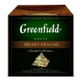 Чайный напиток Velvet Praline, с ароматом шоколадного пралине, 15 пирамидок, Greenfield