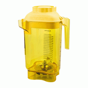 Контейнер в сборе для блендера «Квайт Ван и T& G2» мерн.градац. 1.4/2 л, тритан, желтый, Vitamix