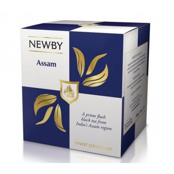 Чай черный Assam, картонная упаковка 100 г, Newby