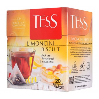 Чай фруктовый Limoncini Biscuit, 20 пирамидок, Tess
