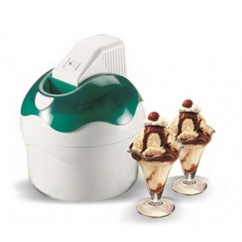 Мороженица автоматическая GELATO HARLEQUIN 1.1 GREEN, бело-зеленая, ABS-пластик, серия DOMO, Nemox