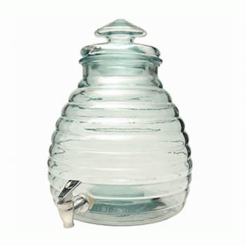 Лимонадник с краном (диспенсер для напитков), 11 л, h38 см, прозрачный, стекло, San Miguel