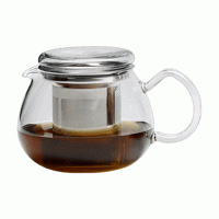 Чайник «Прити ти», 500 мл, H10.2 см, L15.3 см, B10.6 см, прозрачный, стекло/сталь, Trendglas