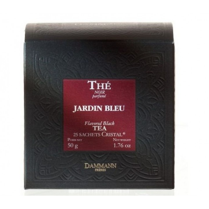 Чай черный ароматизированный Jardin Bleu «Голубой Сад», картонная коробка 2х25 шт., 50 г, Dammann