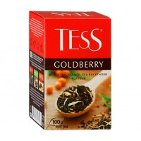 Чай черный Goldberry с айвой и ароматом облепихи, 100 г, Tess