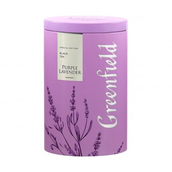 Чай черный листовой Purple Lavender, с лавандой и ароматом белого шоколада, 100 г, Greenfield