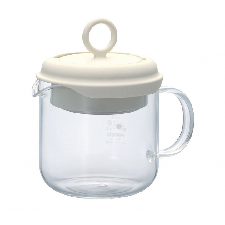 Чайник заварочный PTM-35-OW, 350 мл, белый, стеклянный, Hario