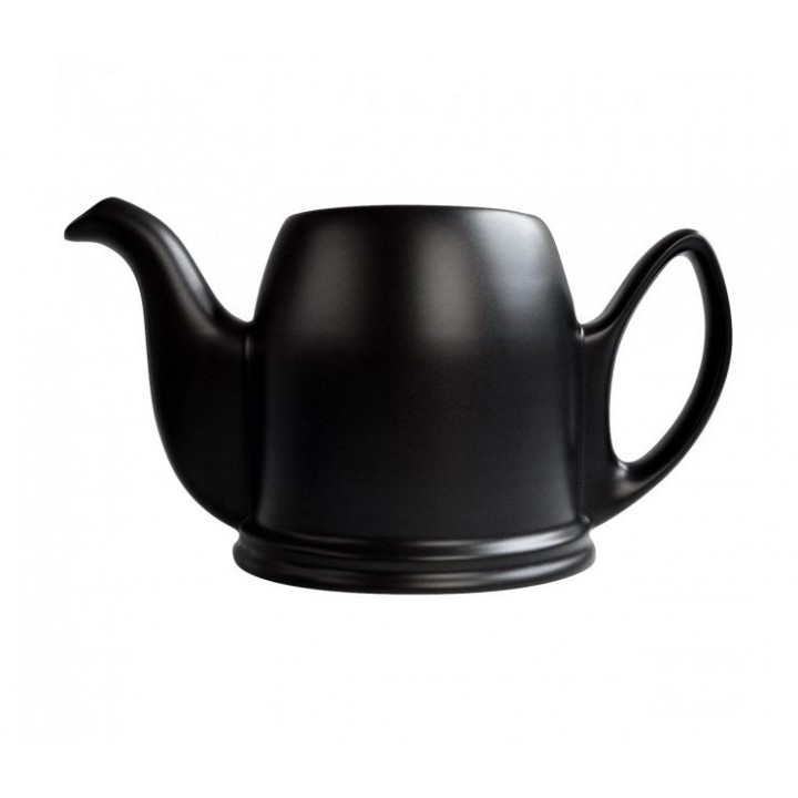 Чайник заварочный на 4 чашки без крышки, 700 мл, фарфор, черный, серия SALAM, Guy Degrenne