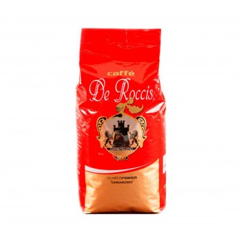 Кофе в зернах Rossa Cremoso, пакет 500 г, De Roccis