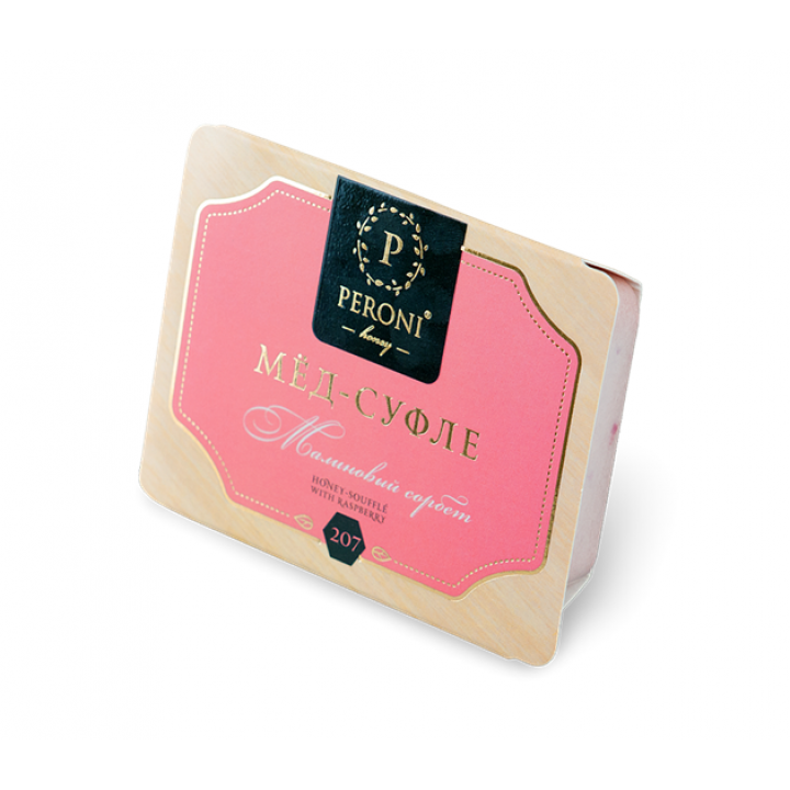 Мёд-суфле MINI "Малиновый сорбет" в картонной обечайке, 2х25мл, Peroni Honey